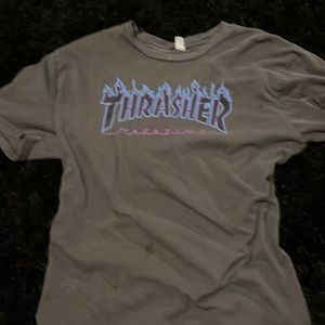 Thrasher purple and blue fire t-shirt
